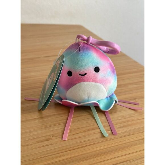 Squishmallows Krisa the Jellyfish 3" Plush Clip Keychain - Picture 1 of 7